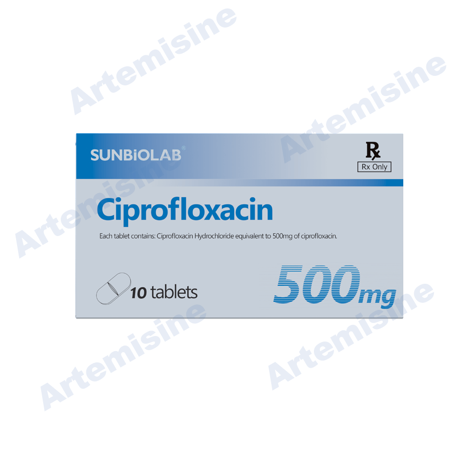 Ciprofloxacin Tablets packaging