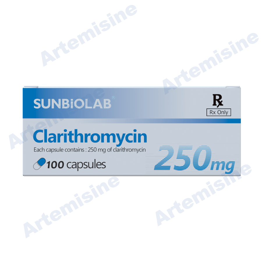Clarithromycin 250mg - Tablets