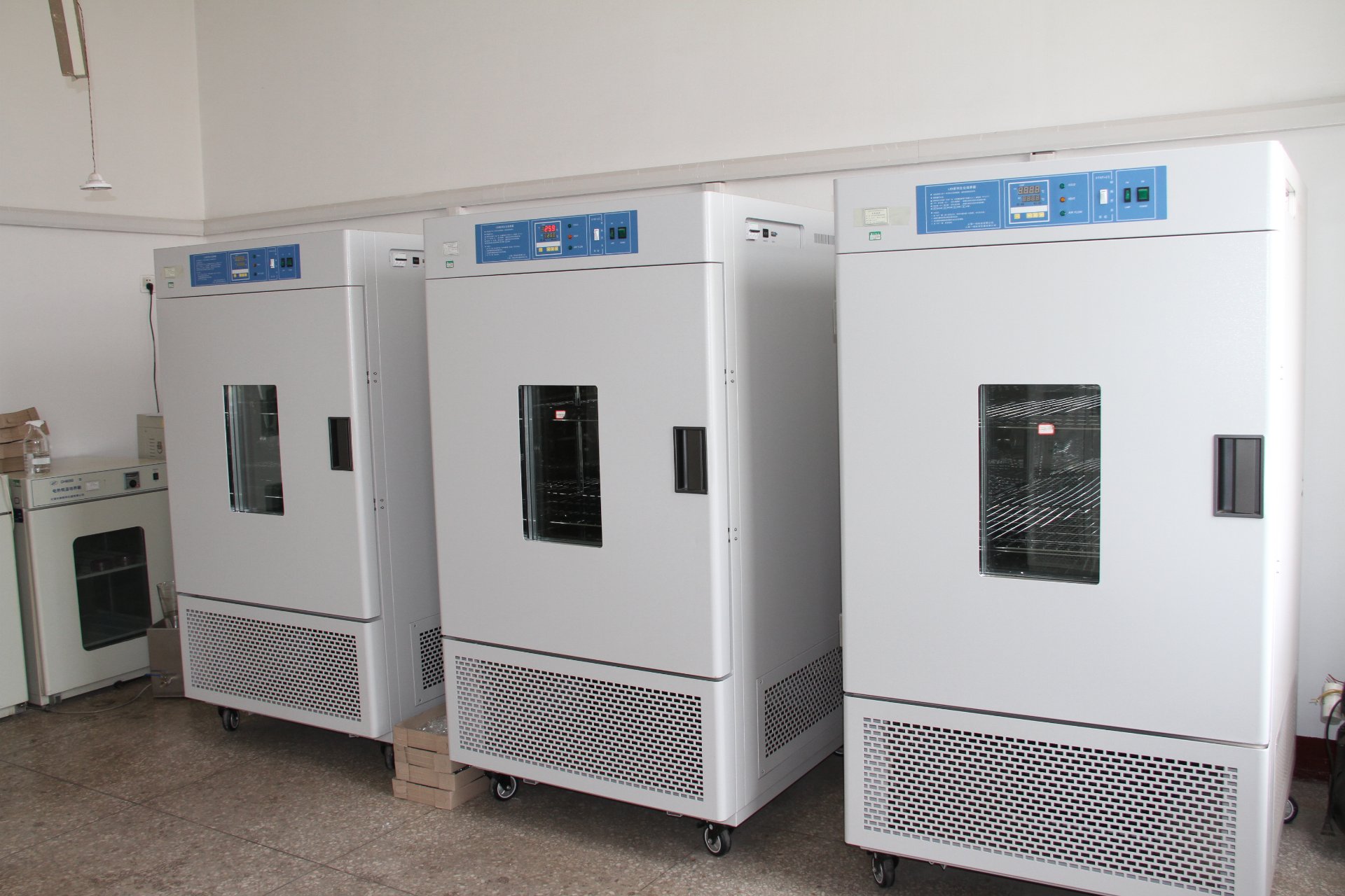 Stability test chambers in quality control laboratory