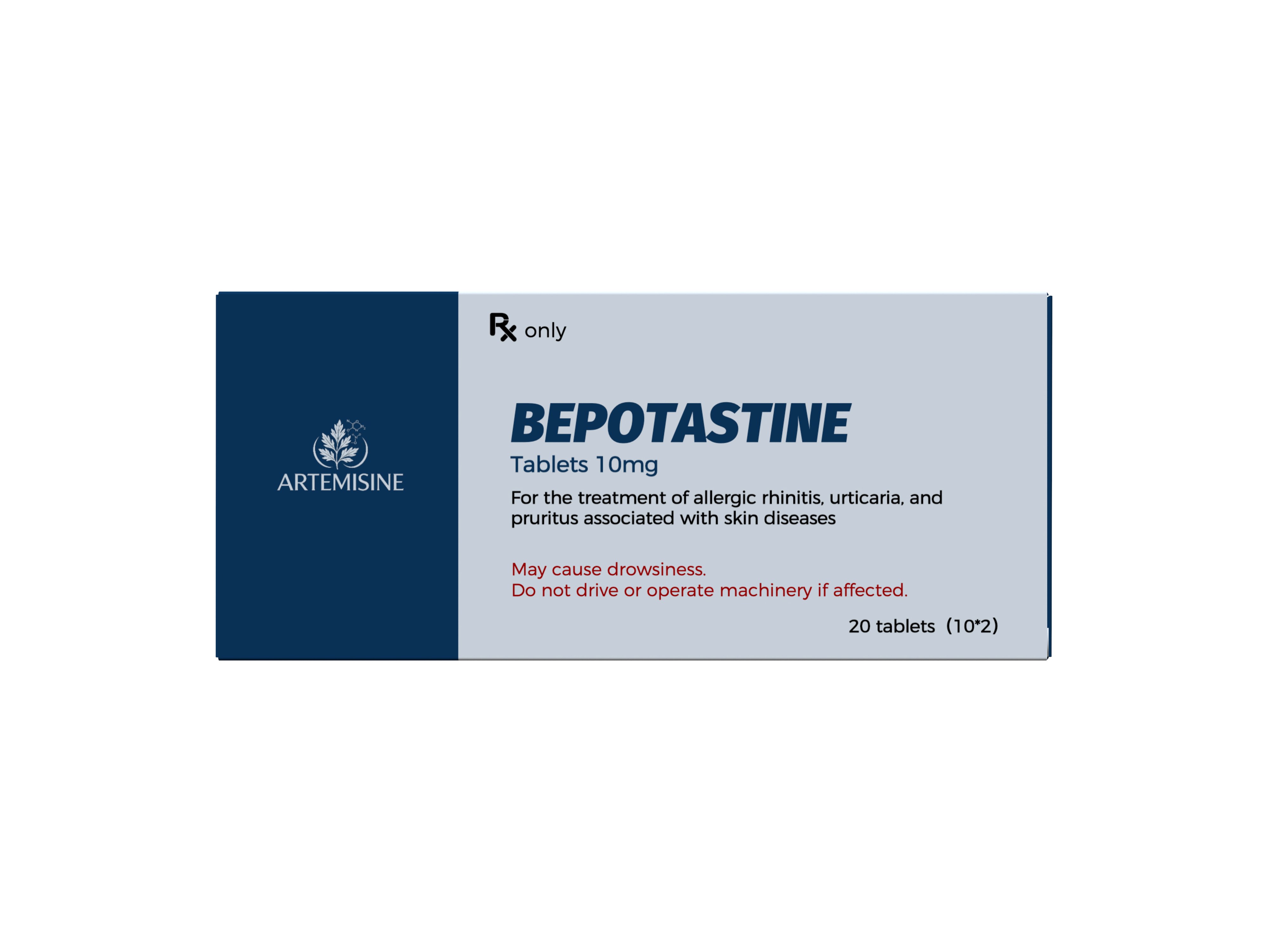 Bepotastine Tablets 10mg product packaging