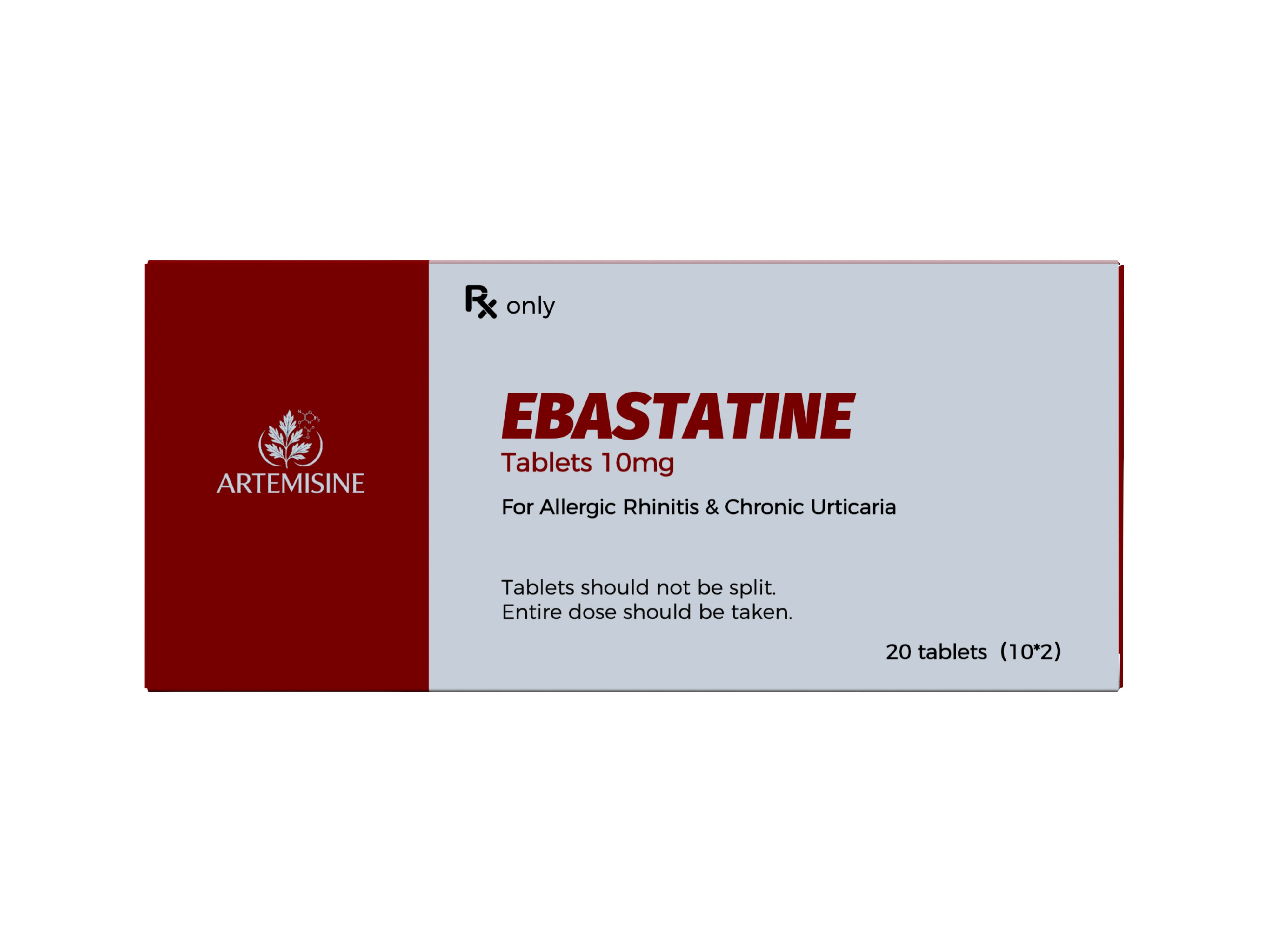 Ebastatine Tablets 10mg packaging