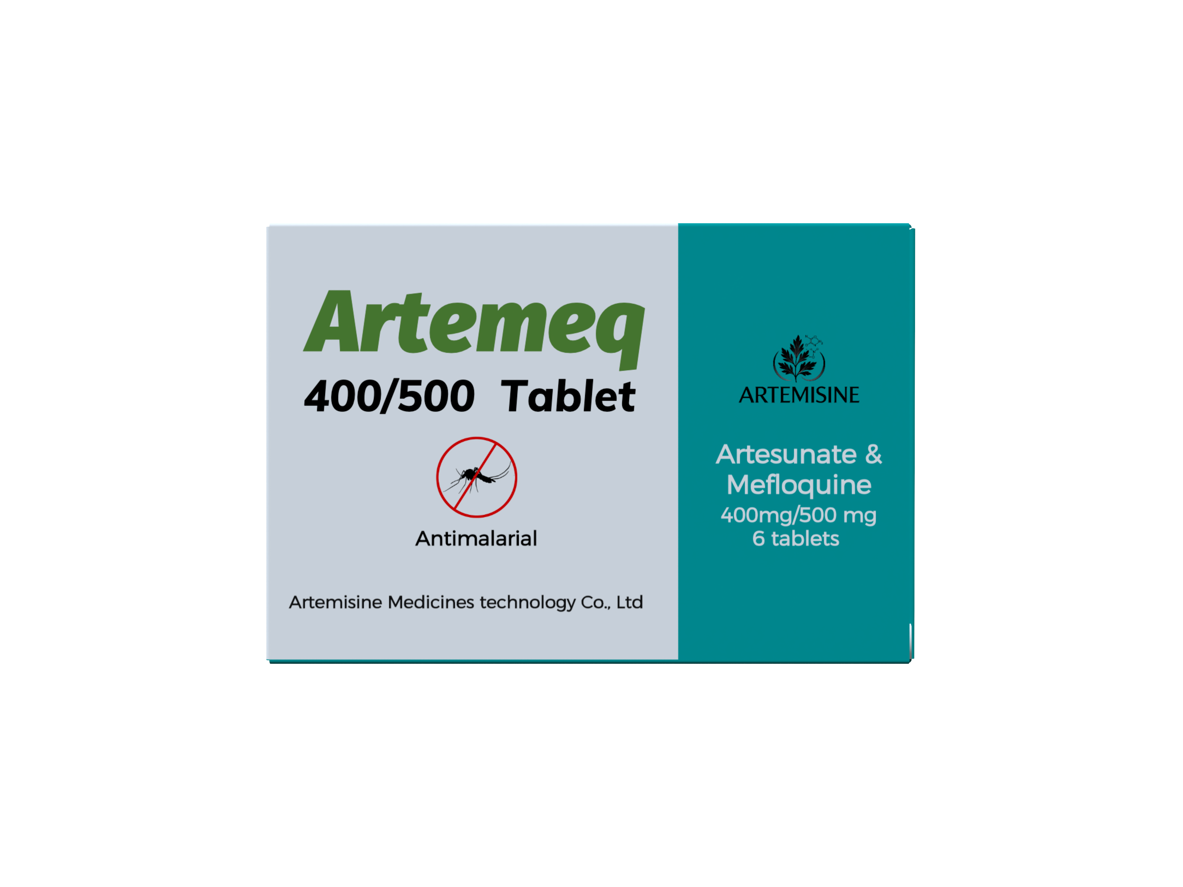 Artesunate / Mefloquine 400/500mg packaging