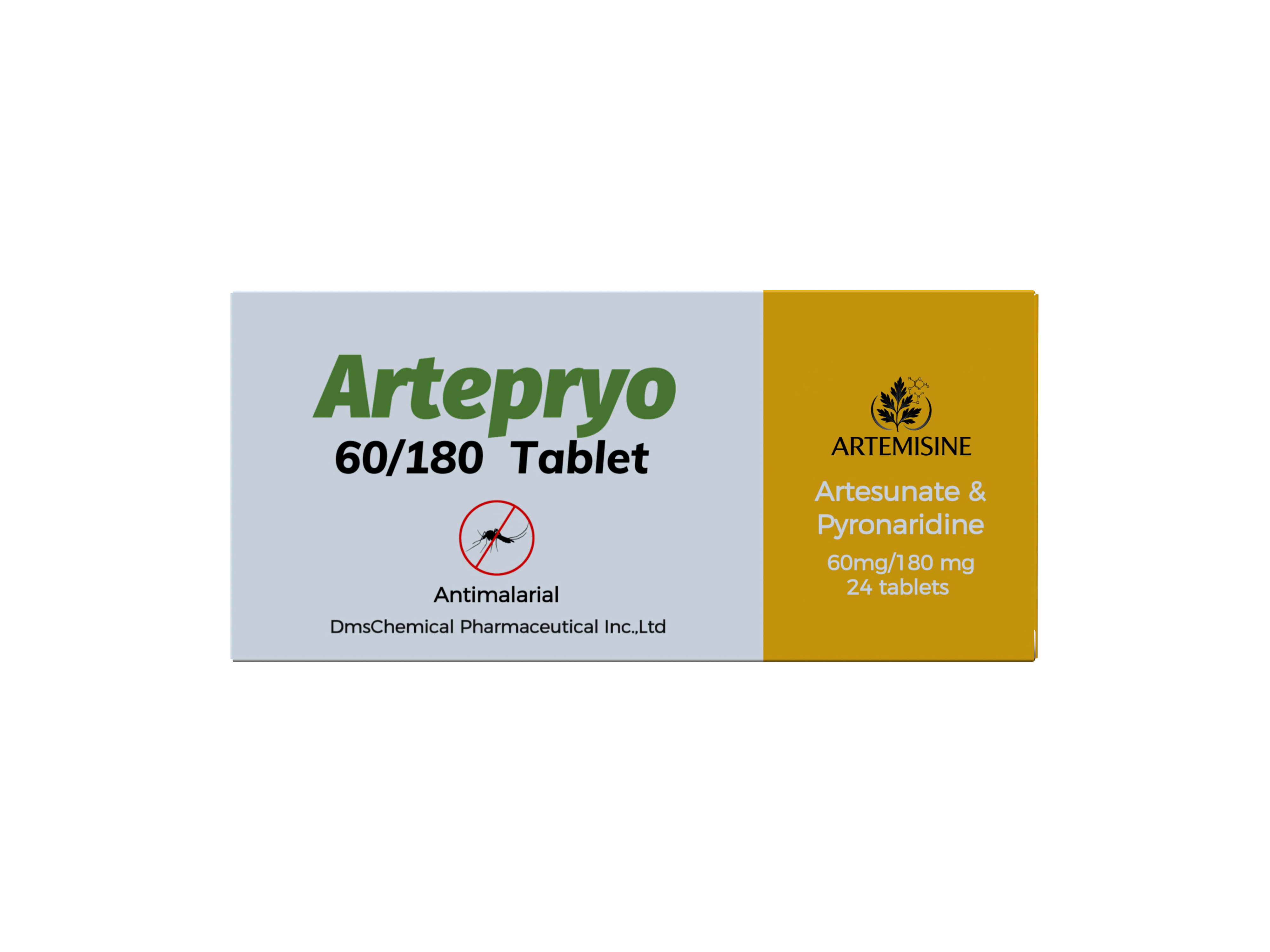Artesunate & Pyronaridine 20/60mg packaging