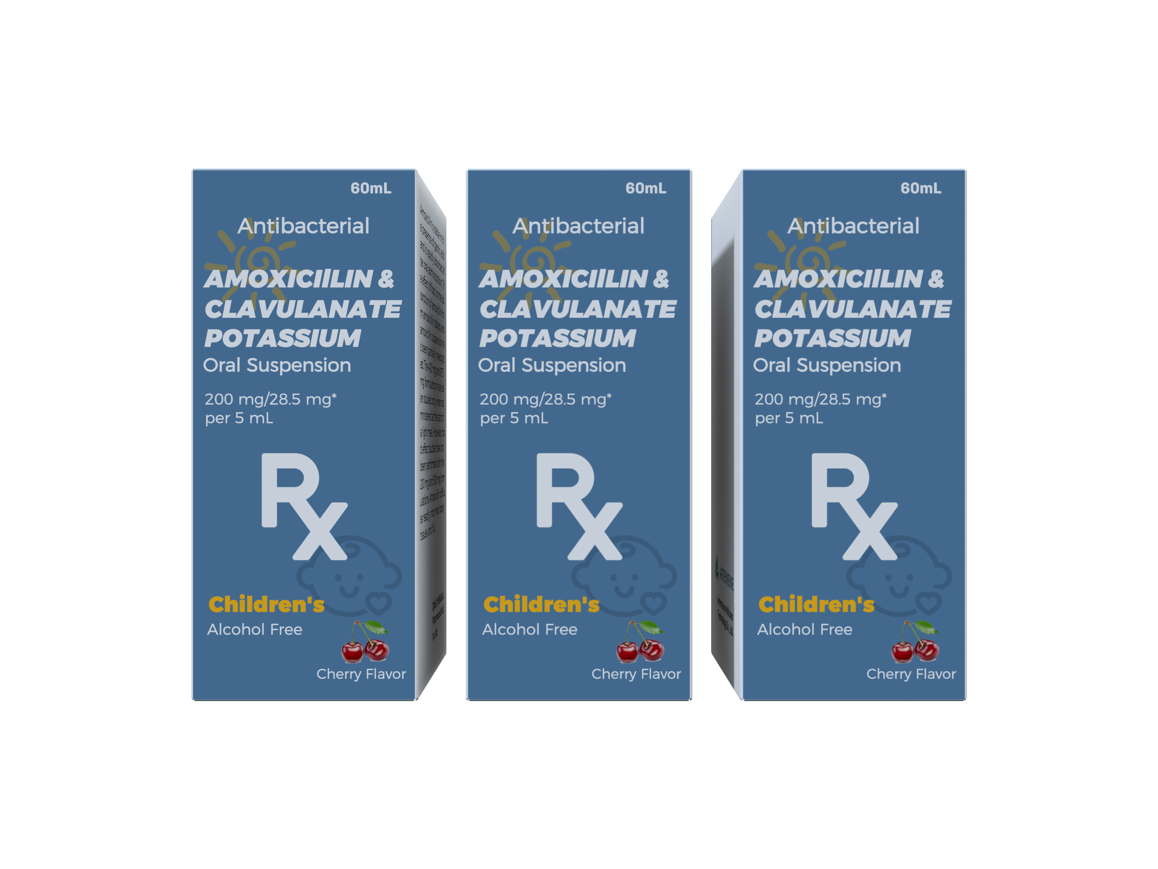 AMOXICIILIN & CLAVULANATE POTASSIUM Oral Suspension 200 mg/28.5 mg* per 5 mL packaging