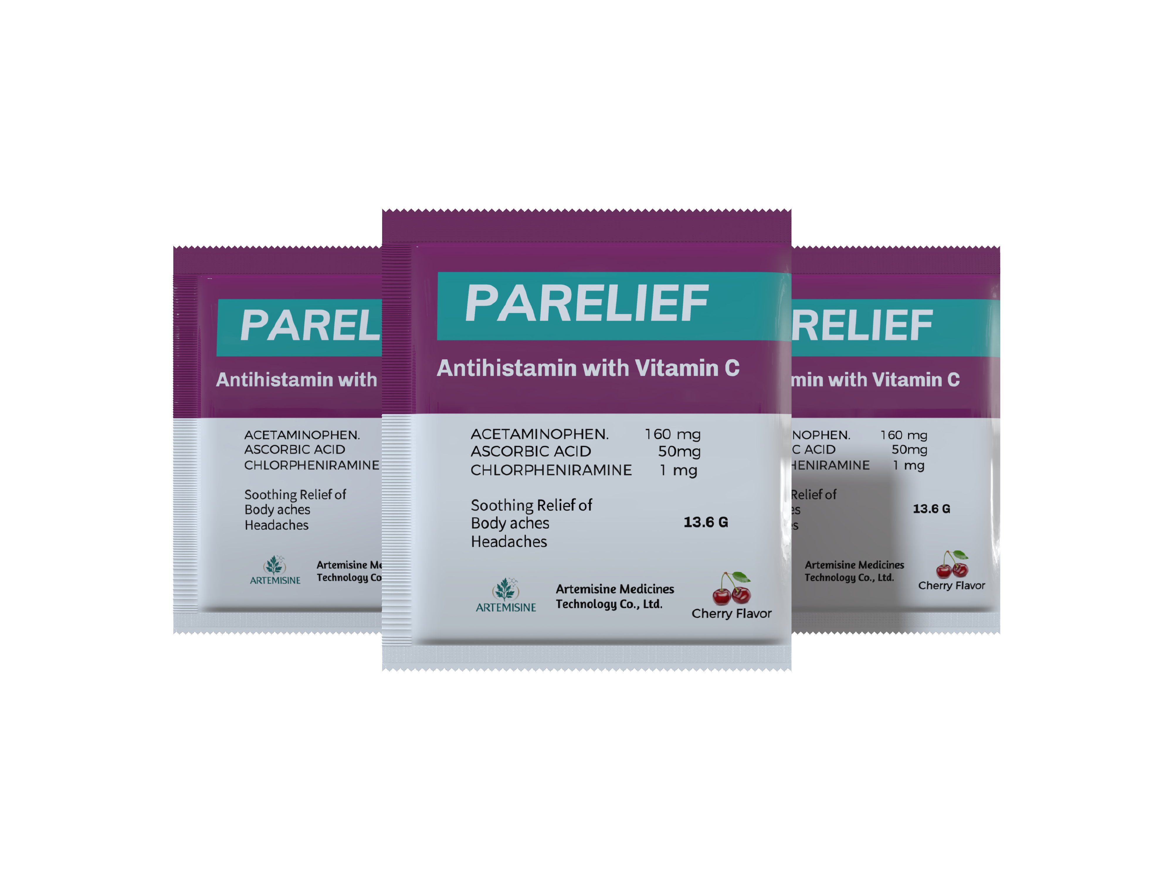 paracetamol with vitamin c +Chlorpheniramine product packaging