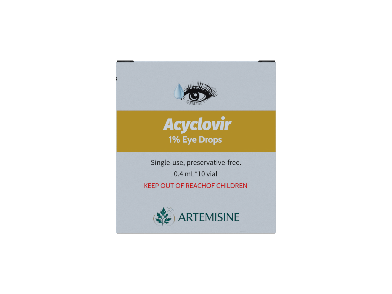 Acyclovir Eye Drops packaging