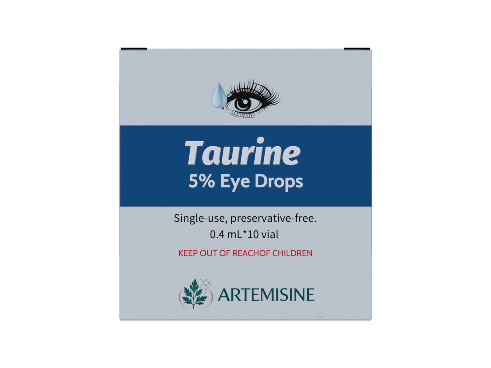 Taurine Eye Drops product packaging