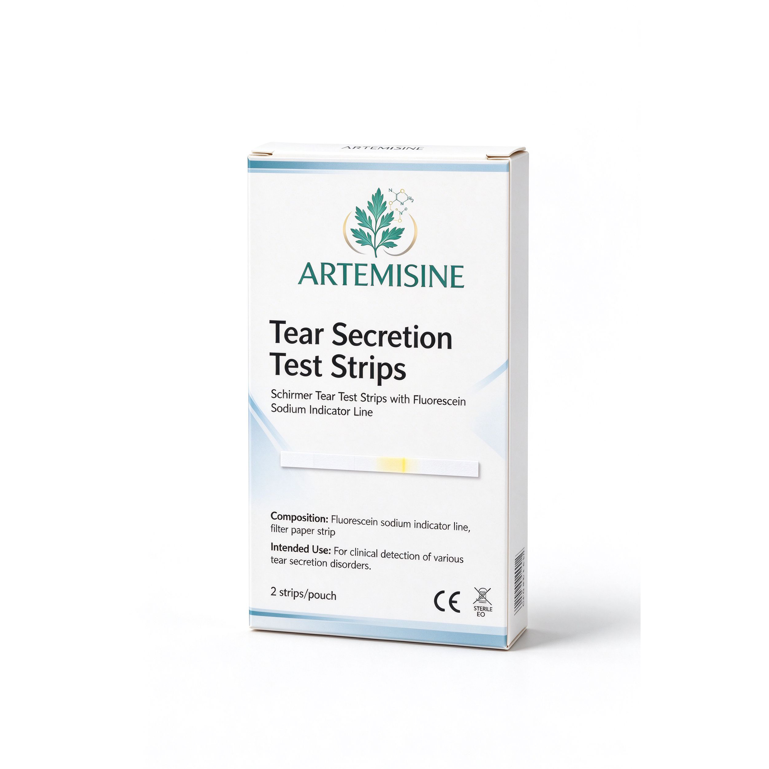 Tear Secretion Test Filter Paper (Schirmer Tear Test Strips) packaging