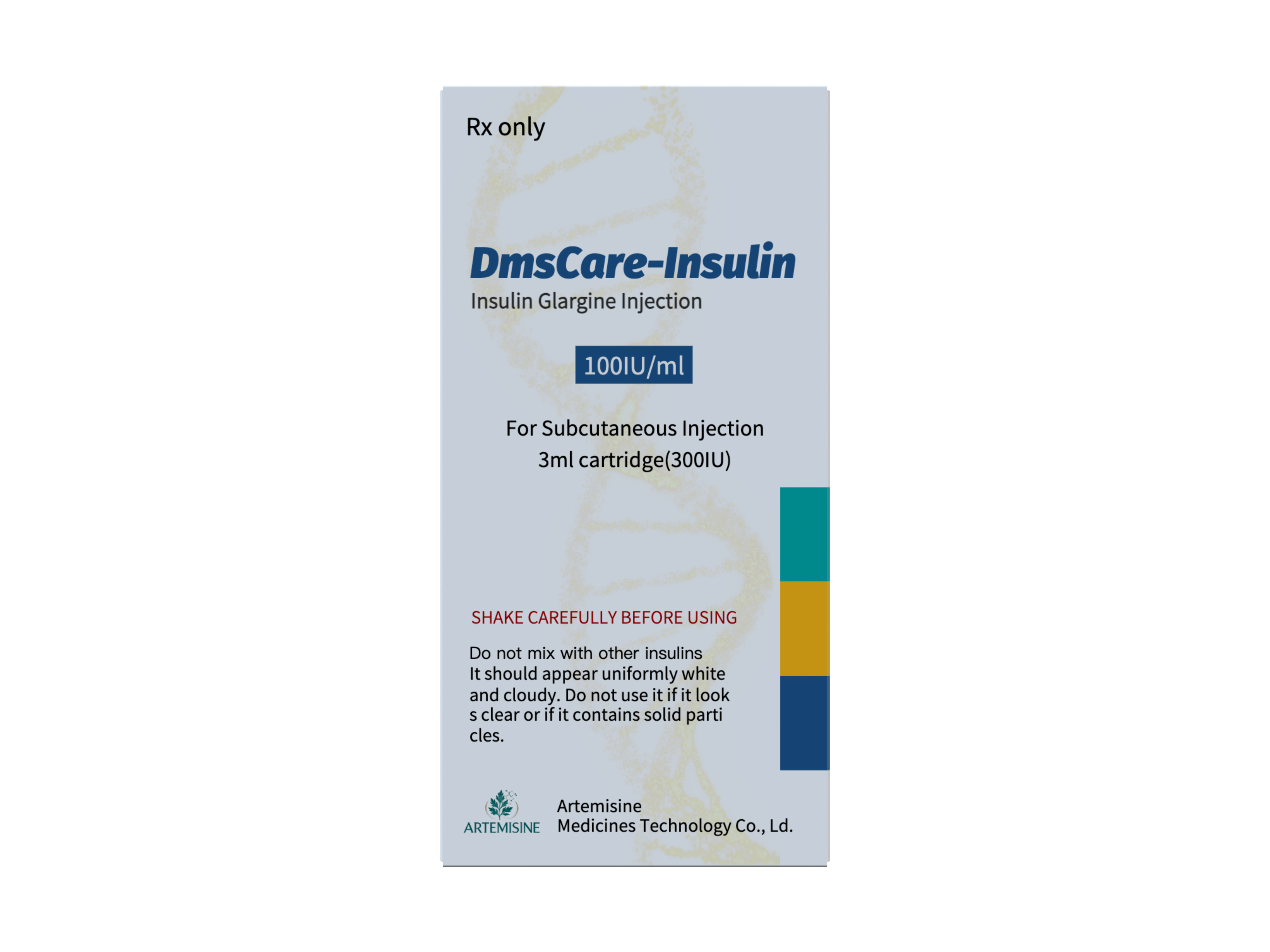 Insulin Glargine Injection 3 mL Cartridge packaging