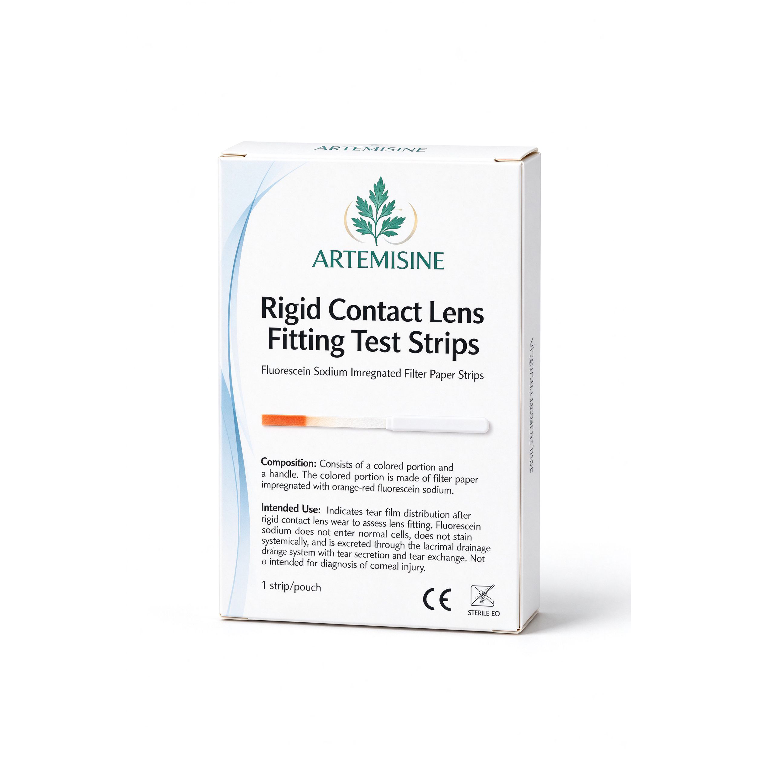 RIGID CONTACT LENS FITTING STRIPS (Diagnostic) product packaging