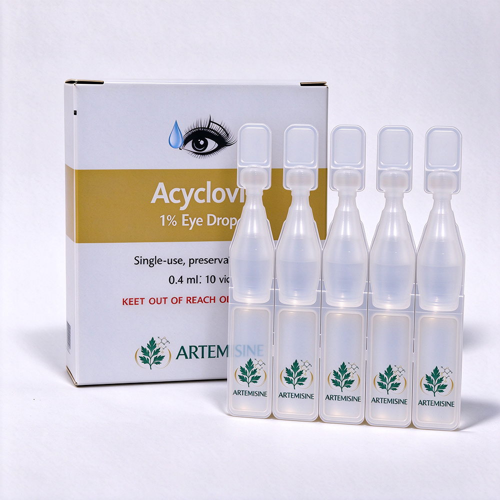 Acyclovir Eye Drops 1% (10 mg/mL) 0.4 mL packaging