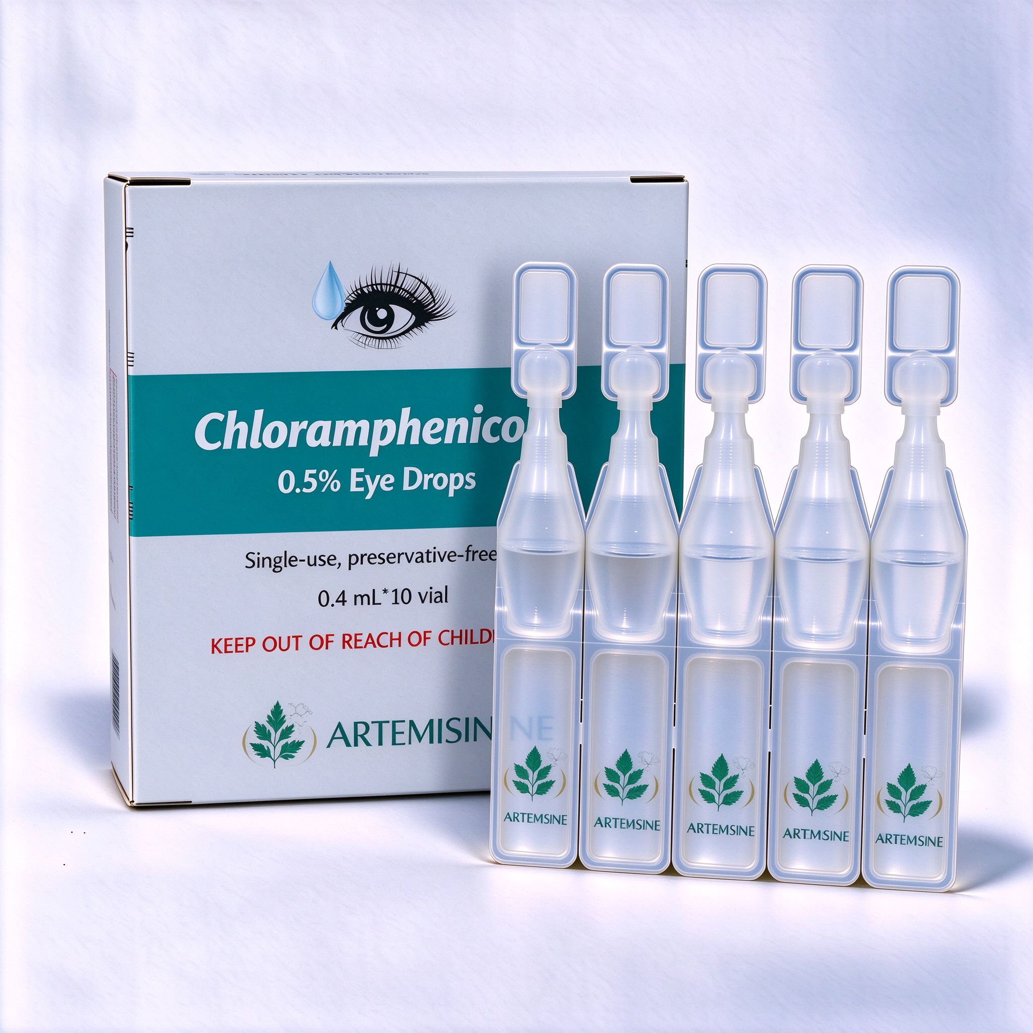 Chloramphenicol Eye Drops 0.5% (5 mg/mL) 0.4 mL packaging